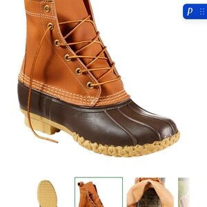 L.L. Bean Women's Brown and Tan Duck Boots